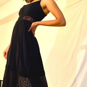 Long black dress from Abercrombie and Fitch